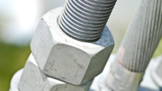 This nuts were screwed on to this bolt by applying torque.