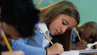 Teens taking a test did better if they weren’t distracted by text messages.