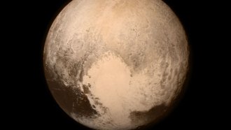 The New Horizons spacecraft maintains radio silence as it focuses on snapping super-close-up features of the dwarf planet — like this heart-shaped one