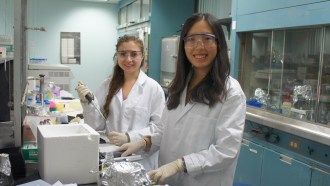 Yuanyuan and Courtney