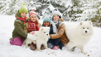 enjoying cold weather