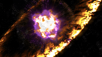 illustration of cosmic rays