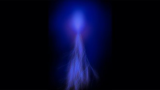 flashes of light known as 'elves' or 'sprites'