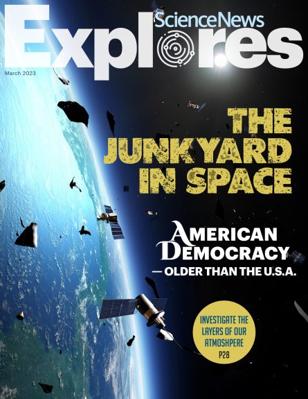 the cover of the March 2023 issue of Science News Explores