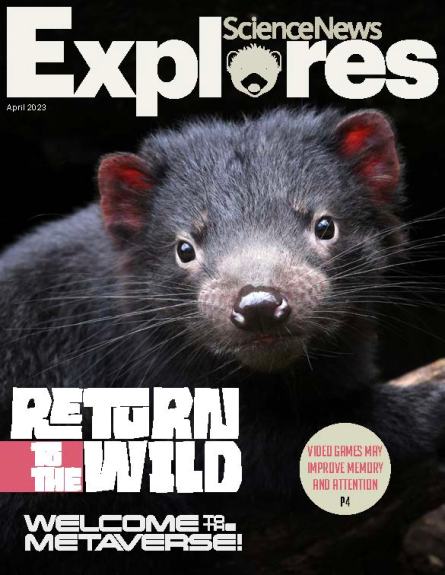 Cover of the May 2023 issue of Science News Explores
